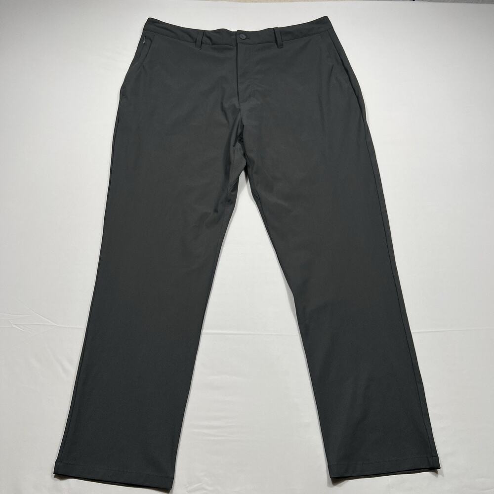 Skyr Pants Men 36X30 Gray Tech Slim Tri-Cot Dynasty Performance Active Versatile